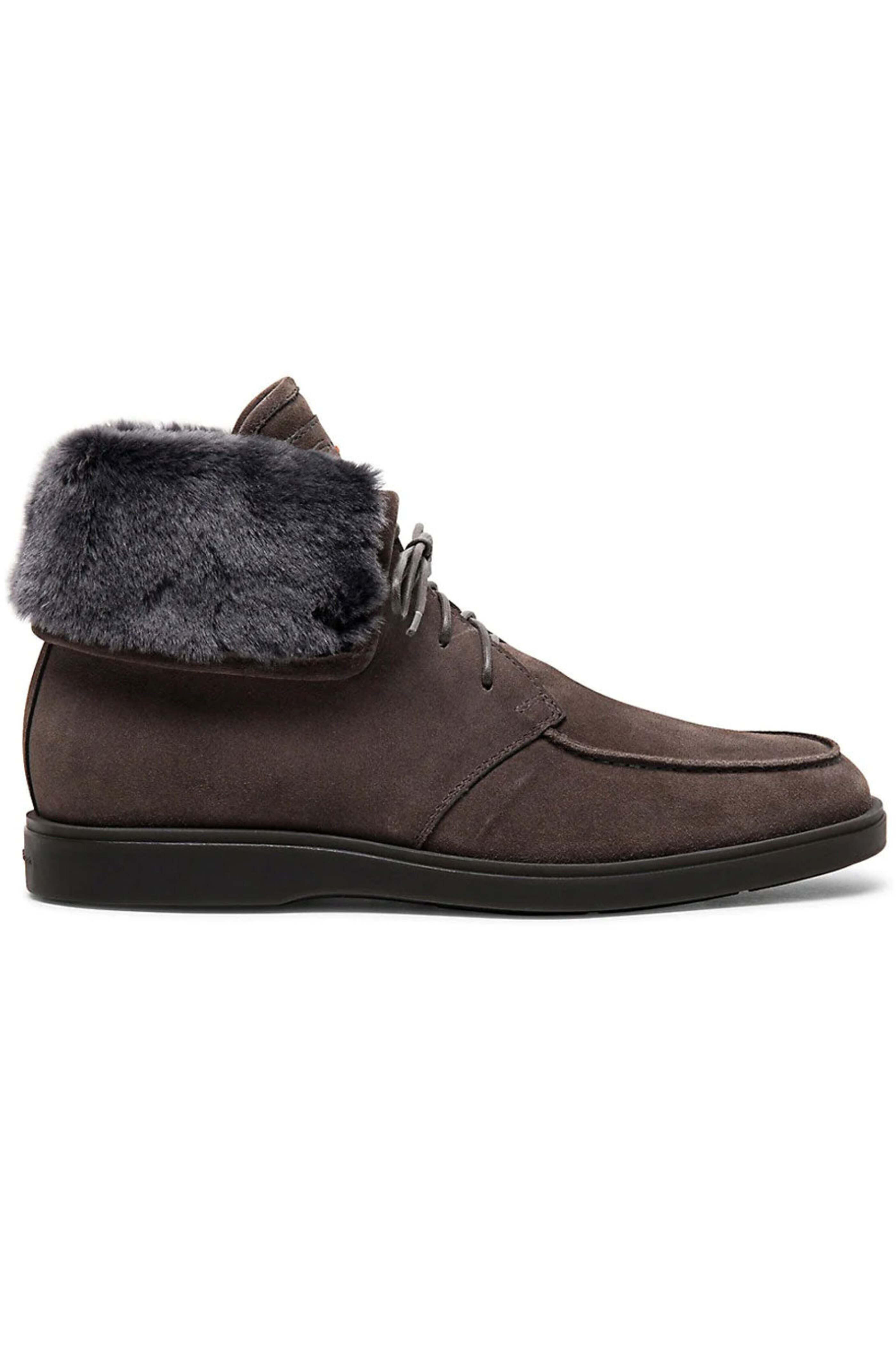 Santoni - Dethrone Shearling Boot in Grey