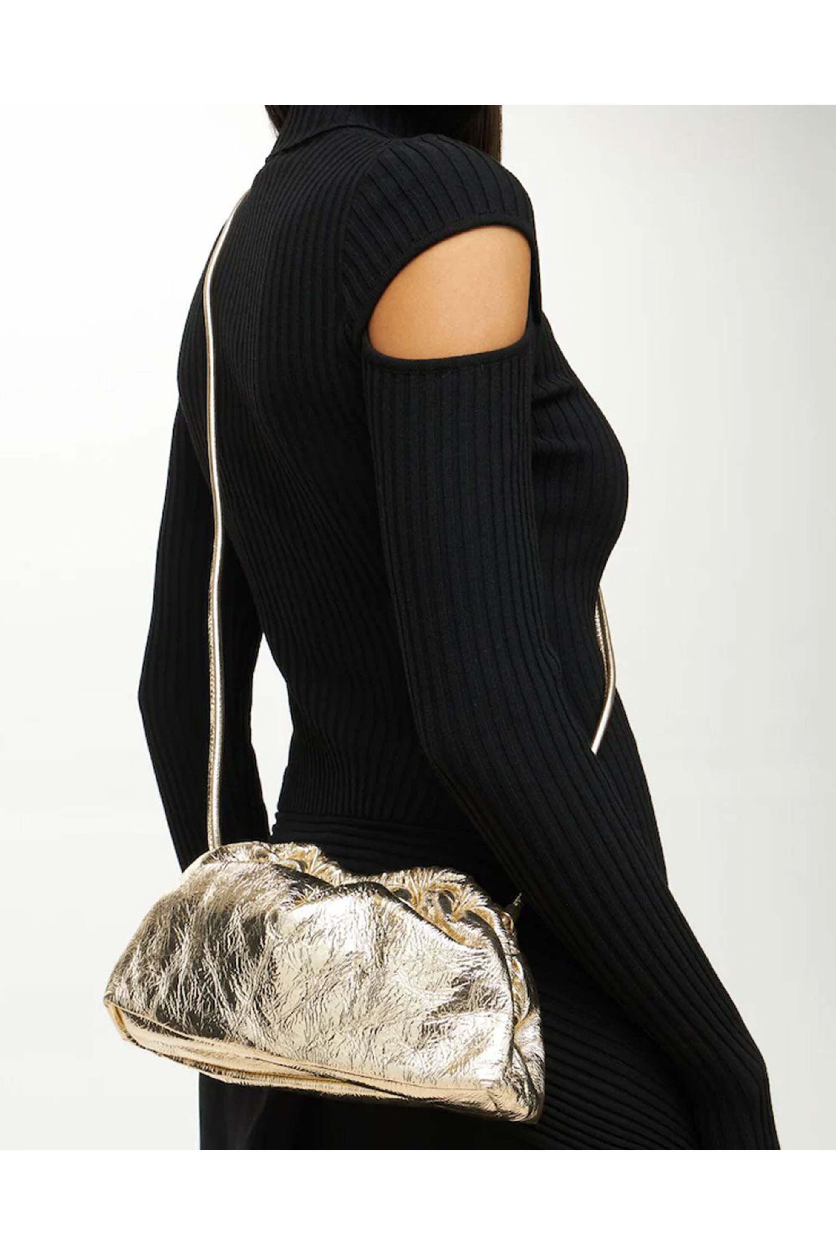 Mansur Gavriel - Mini Cloud Clutch in Gold