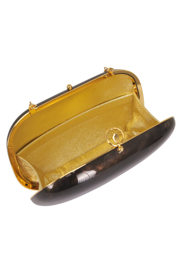 Jeffrey Levinson Elina Plus Monet Espresso & Gold Clutch - view 4