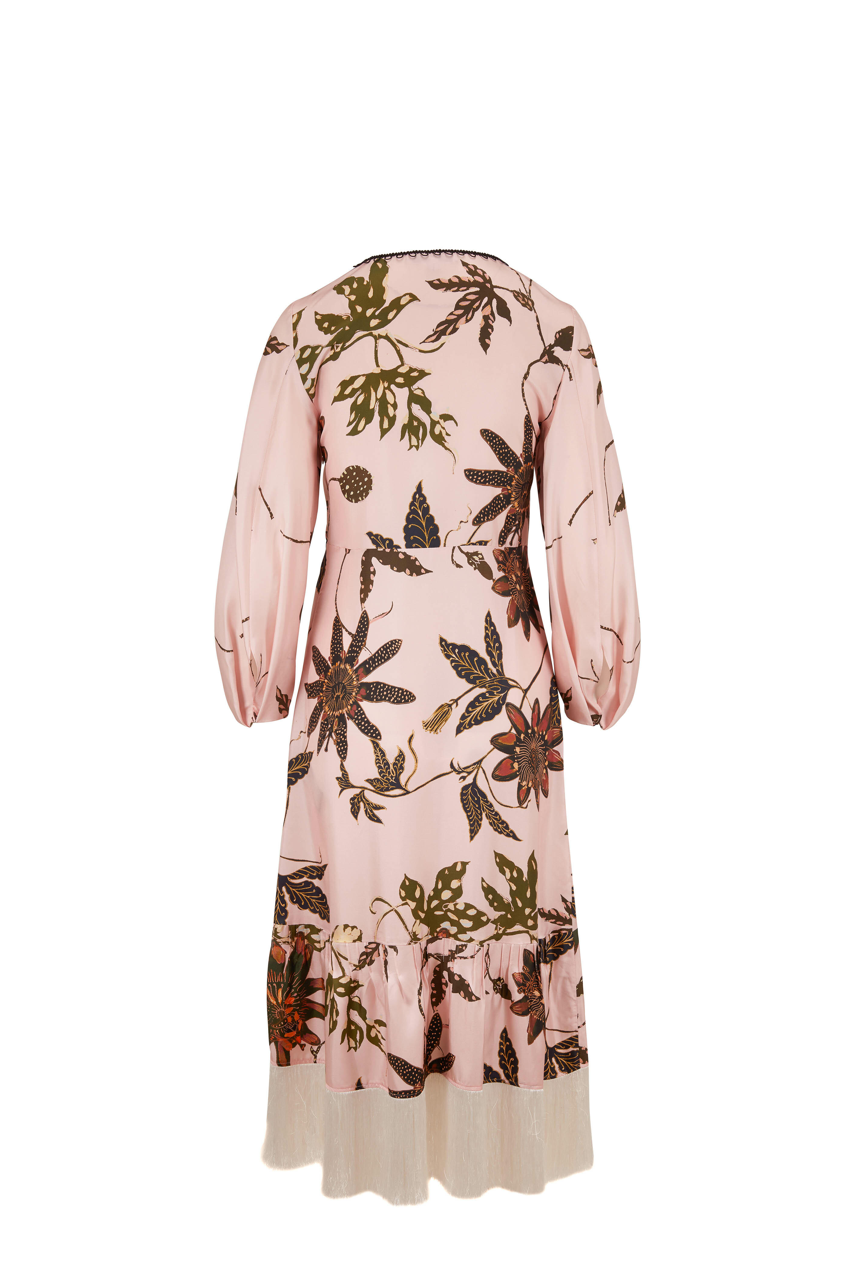 Dorothee Schumacher - Rose Article Powerful Flora Silk Long Sleeve Dress