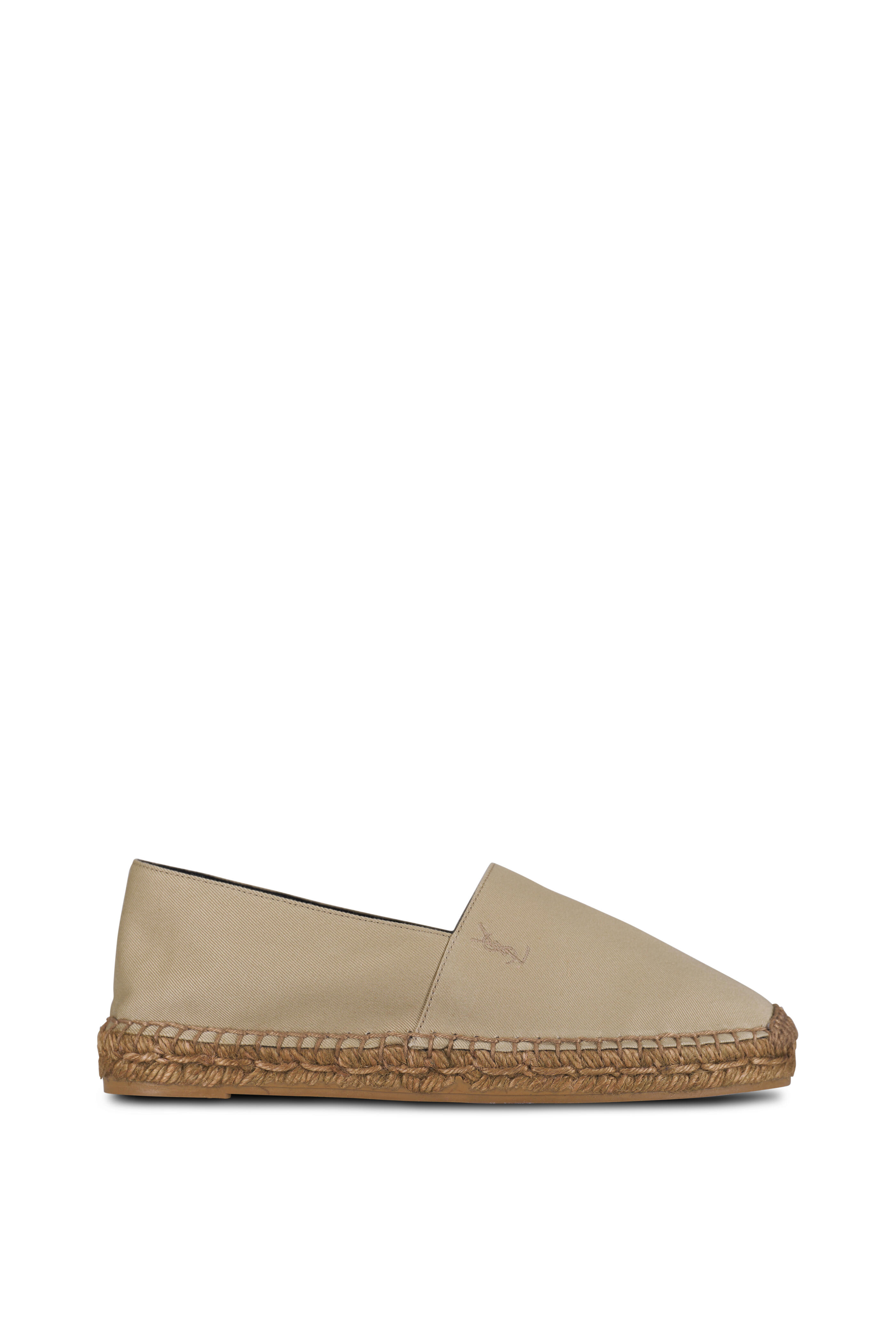 Saint Laurent - Perseo Biscuit Cotton Espadrille