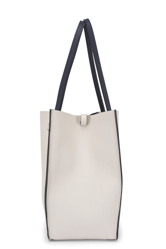 Moreau Paris Small Vincennes Navy & White Reversible Tote - view 11