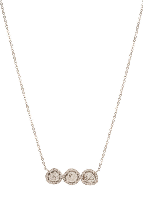 Kai Linz - Diamond Slice Bar Necklace