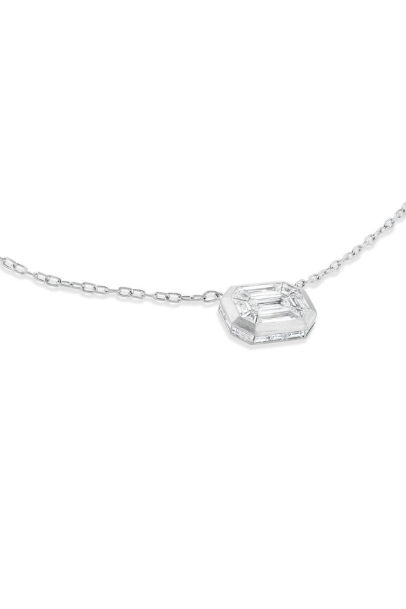 Nam Cho - Bezel Mosaic Diamond Pendant Necklace