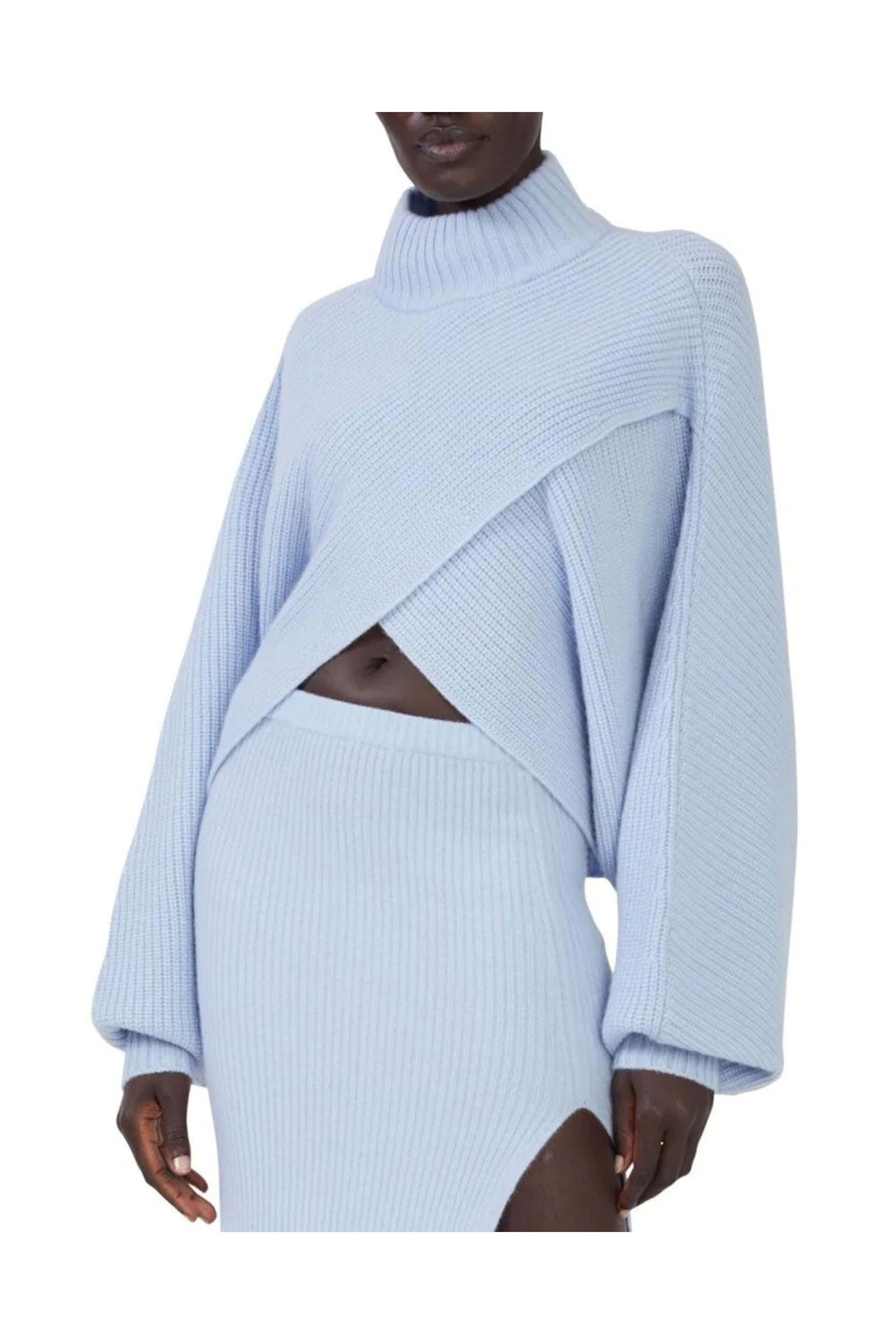 LaPointe - Celeste Cashmere Crossover Sweater