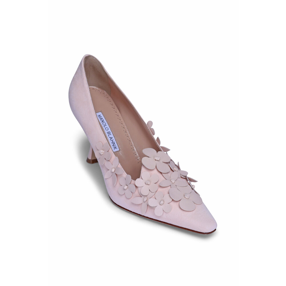 MANOLO BLAHNIK ファー付きミュール 37.5 MANOLO BLAHNIK ファー付きミュール 37.5