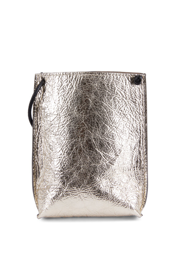 B May Bags - Champagne Foil Leather Cell Pouch
