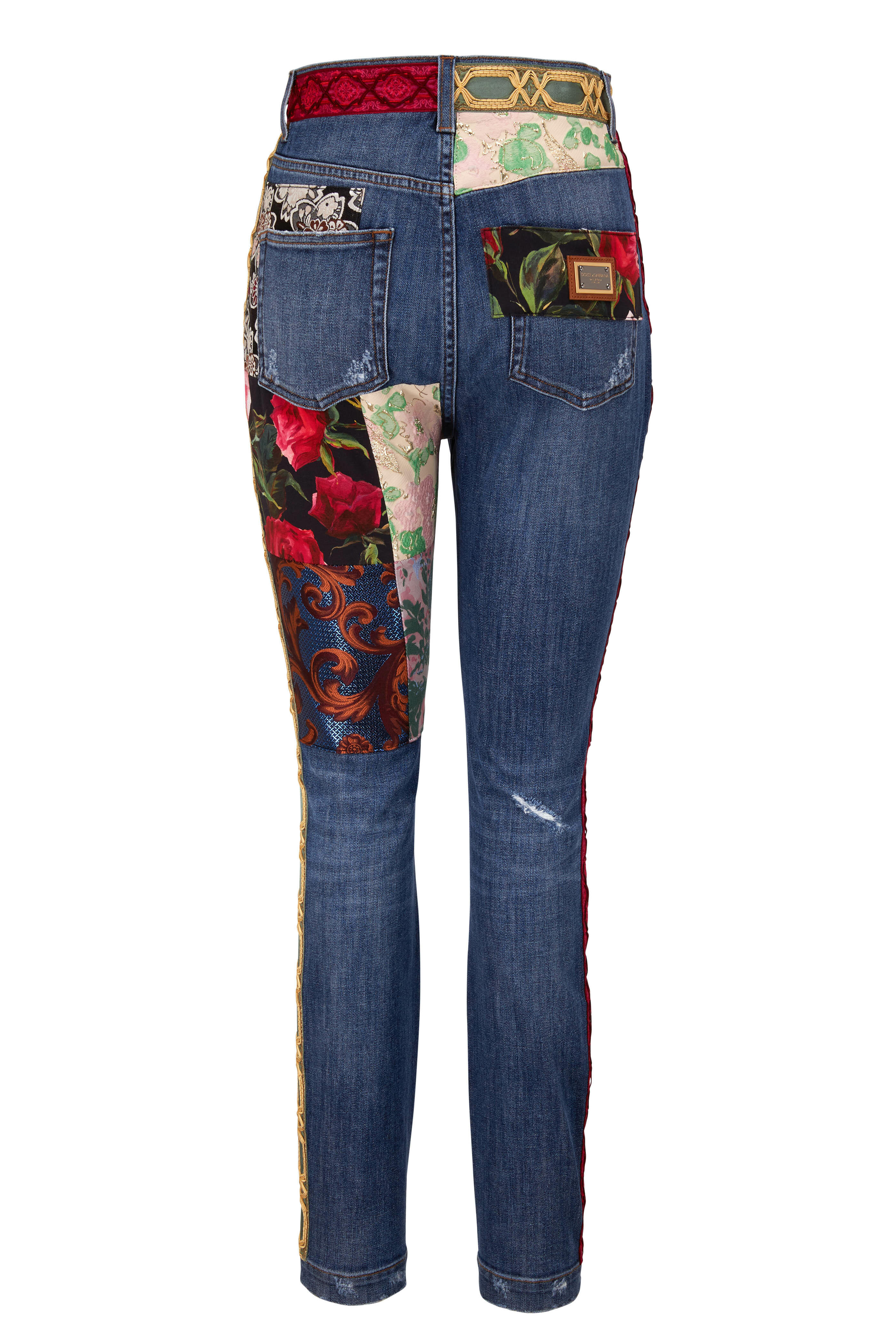 Dolce & Gabbana - Grace Multicolor Patchwork Five Pocket Jean