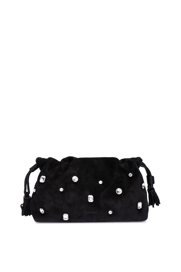 Veronica Beard Small Crystal Black Stash Bag