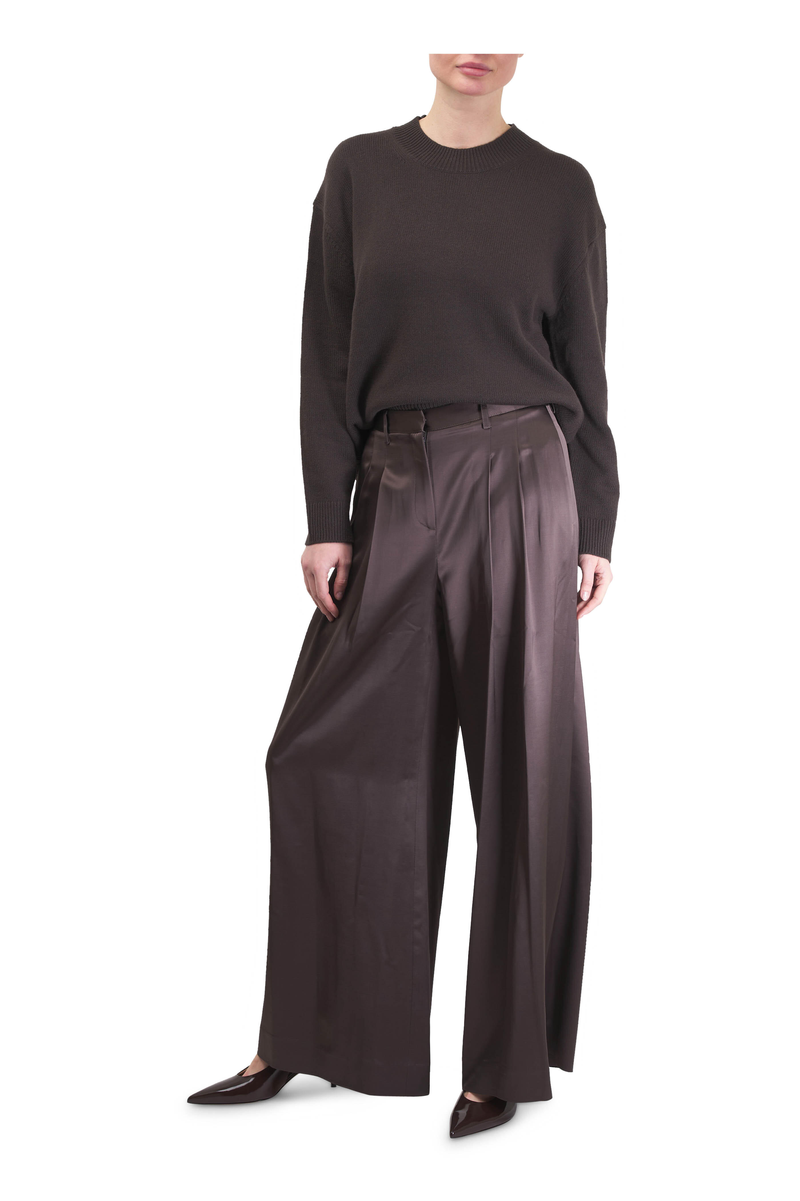 TWP - Boy Crewneck Delicioso Brown Cashmere Sweater