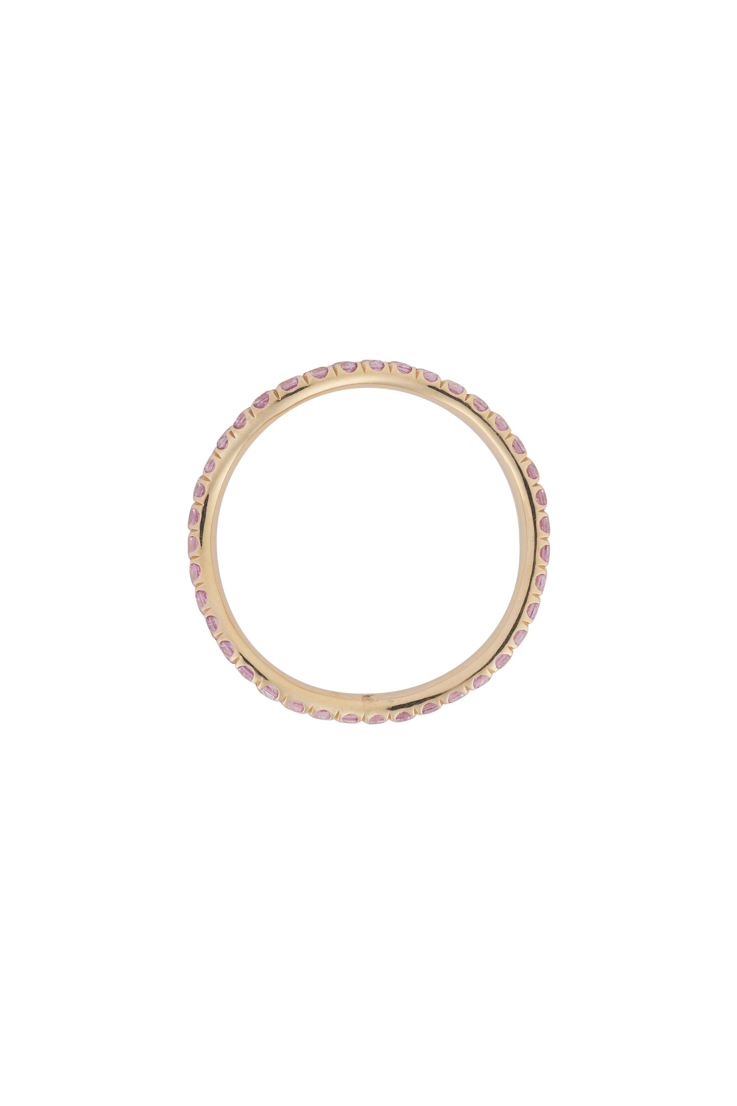 Vanessa - Pink Spinel Wave Band Ring