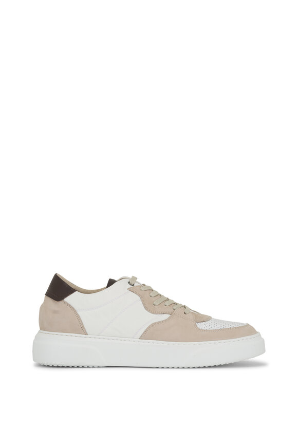 Ron White - Macklan Neutral Suede Low-top Sneaker