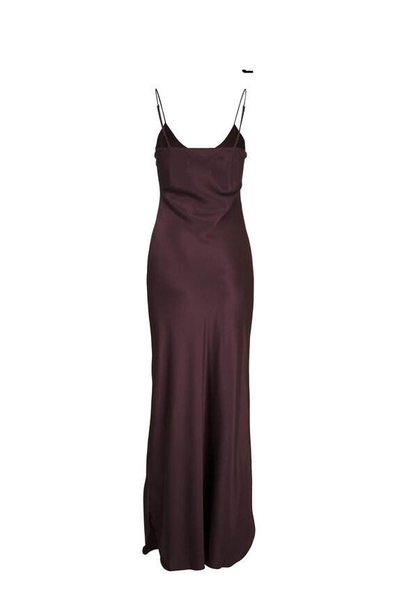 Nili Lotan - Cami Oxblood Silk Gown