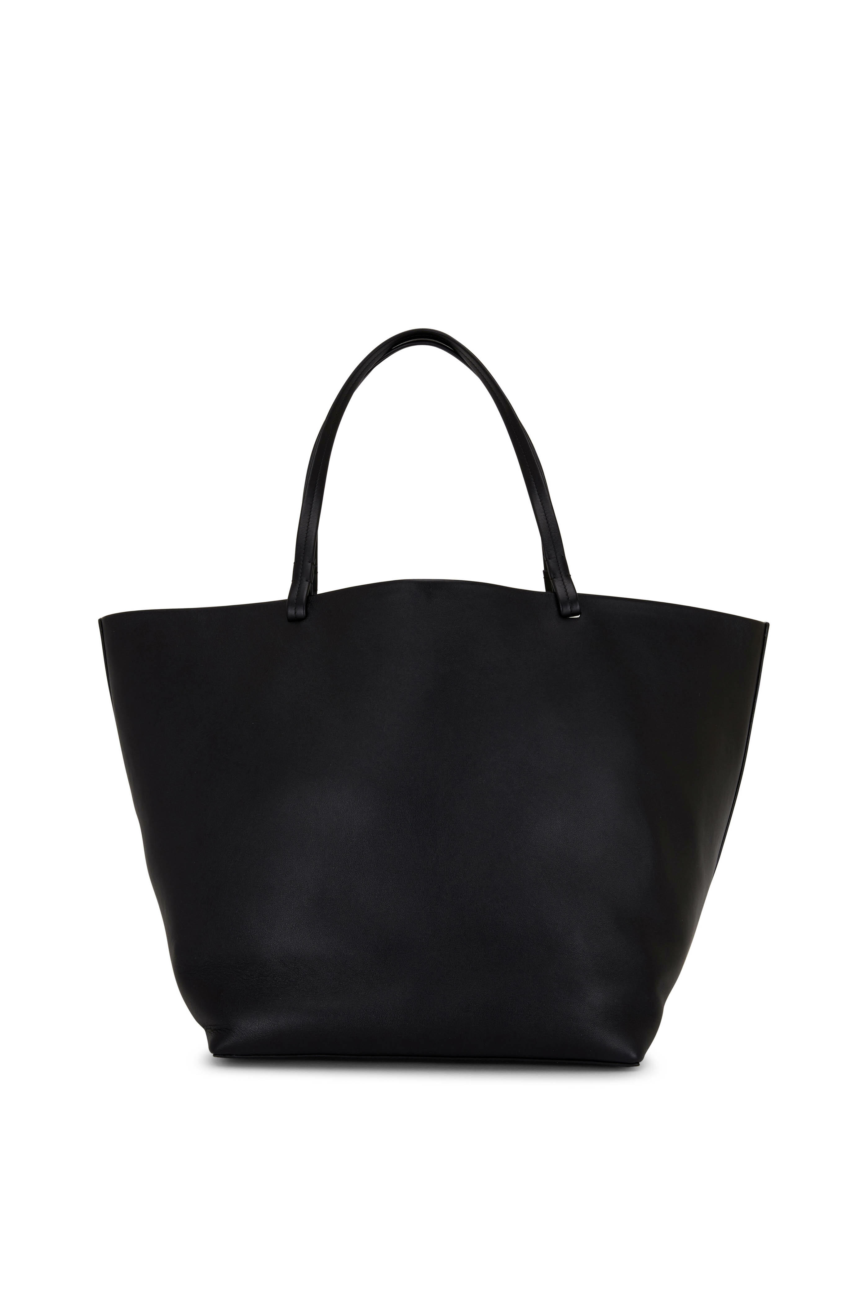 The Row - Park Black Smooth Leather Extra Large Tote