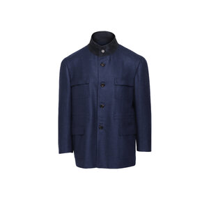 Cesare Attolini - Dark Indigo Field Jacket | Mitchell Stores
