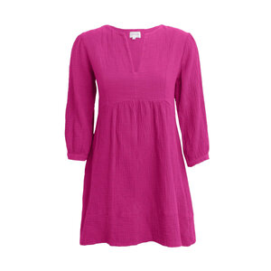 honorine pink dress HONORINE Elodie Cotton-gauze Midi Dress size S