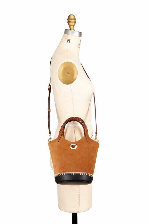 Veronica Beard Acorn Colorblock Suede & Leather Bucket Bag - view 5