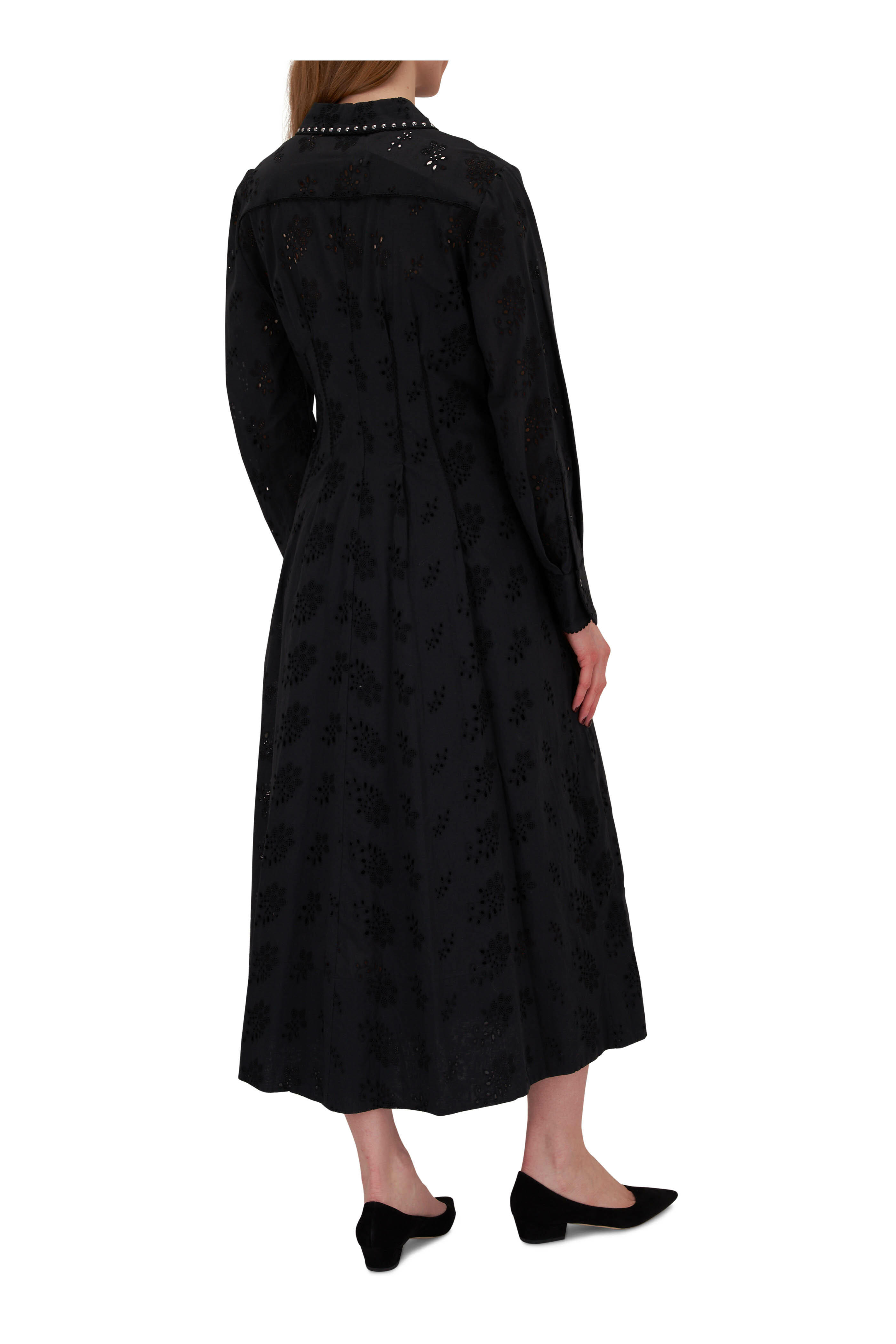 Boohoo UK, Dorothee Schumacher silk-blend maxi shirt dress Nero