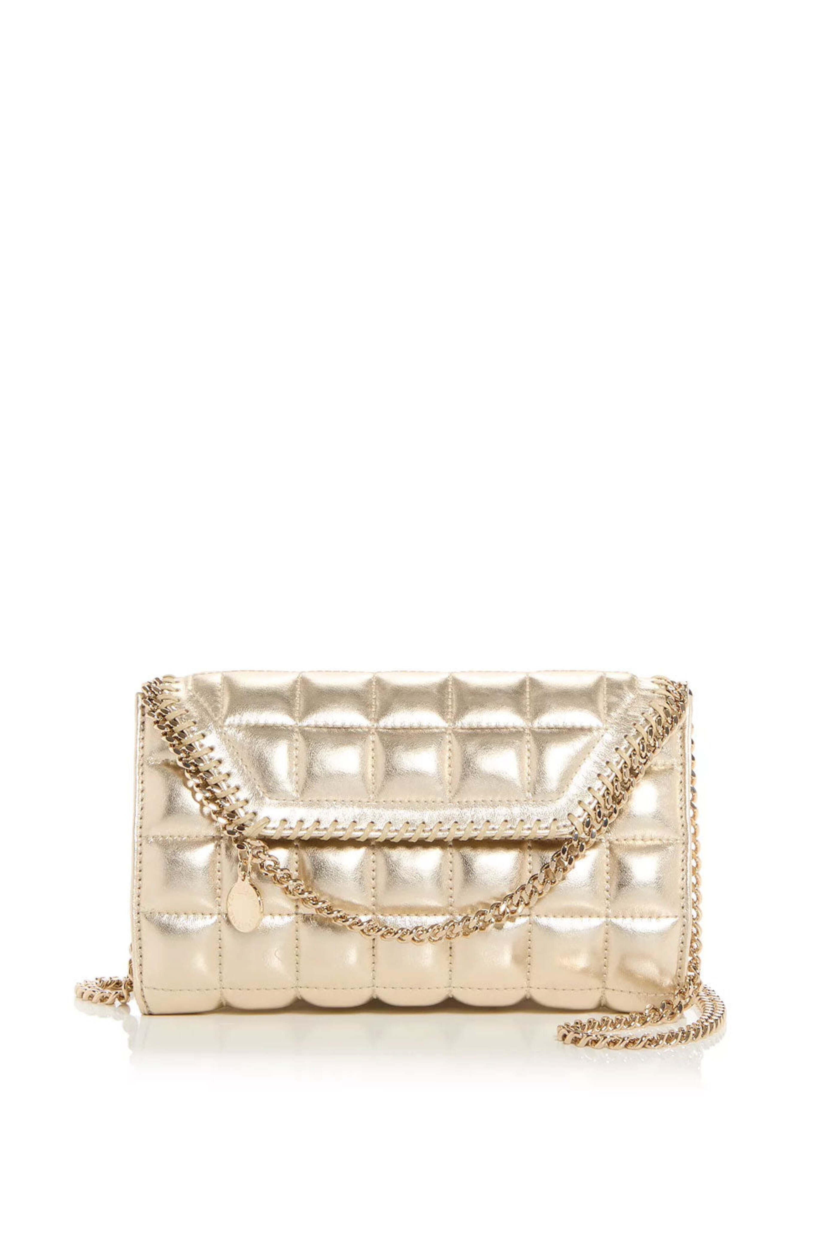 Stella McCartney - Mini Falabella Quilted Crossbody in Platinum