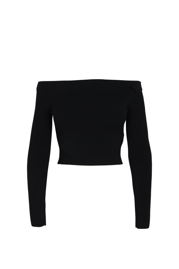 A.L.C. Jo Black Off Shoulder Top