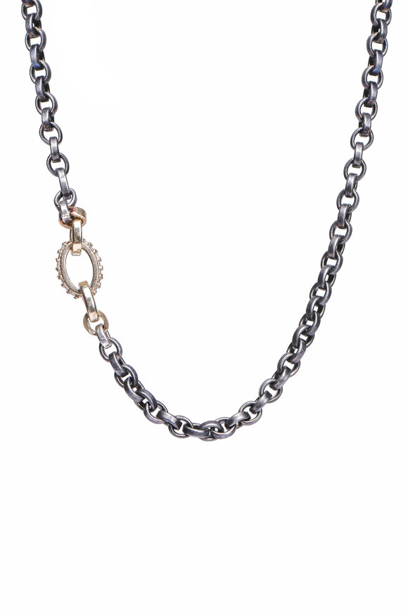 .925Suneera Open Rolo Chain Necklace