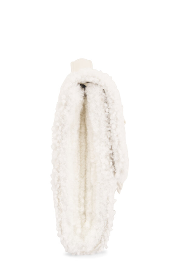 Bottega Veneta Andiamo Plaster Corduroy Shearling Clutch - view 4