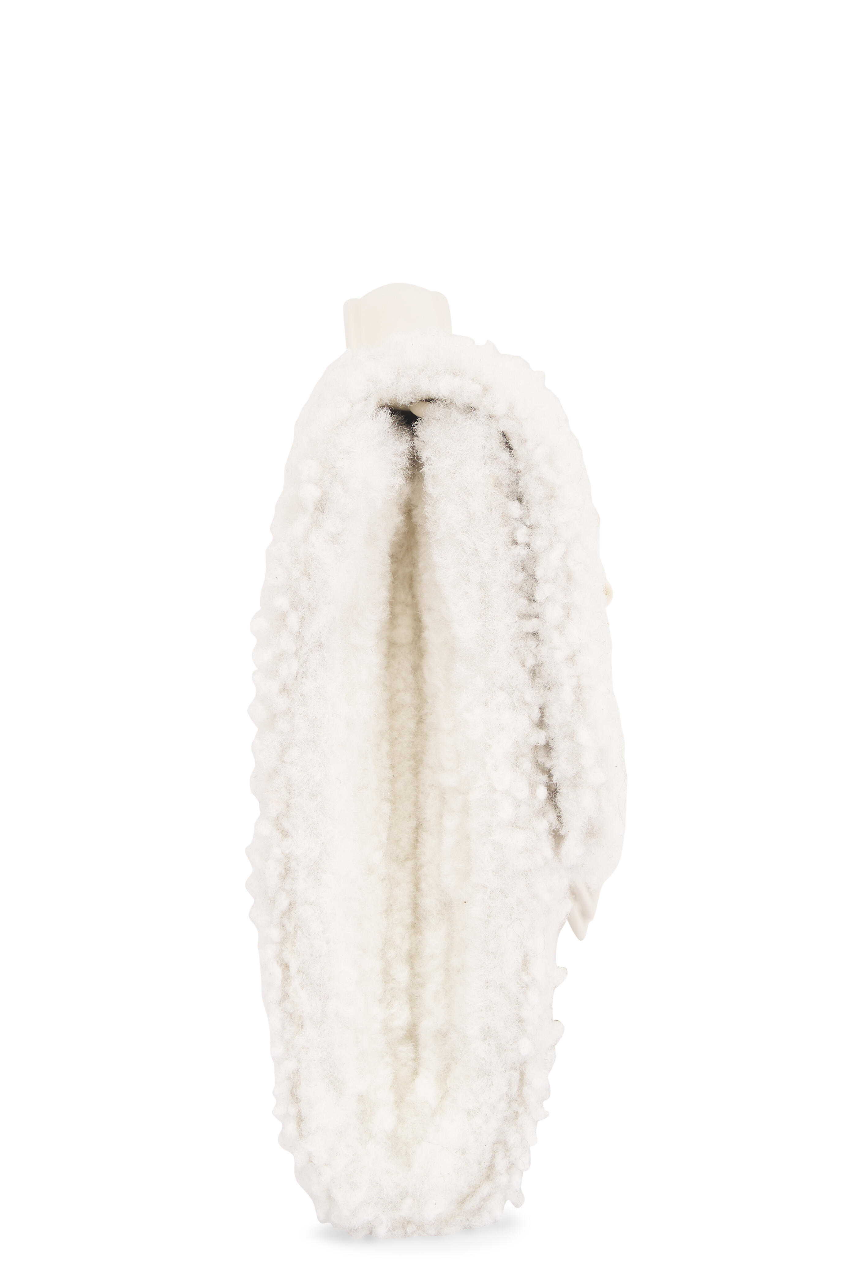 Bottega Veneta - Andiamo Plaster Corduroy Shearling Clutch