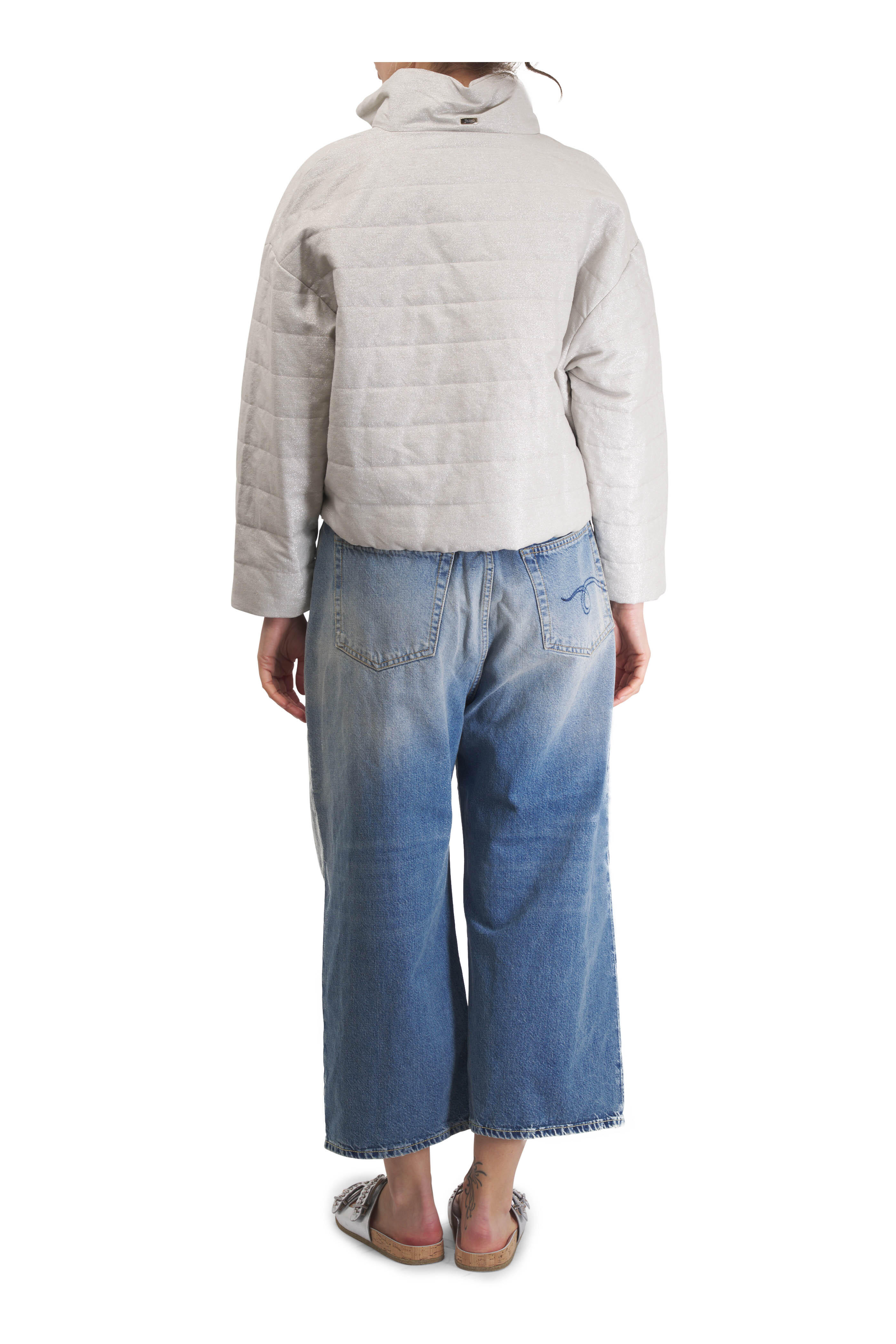 Herno - Chantilly Lurex Padded Short Jacket