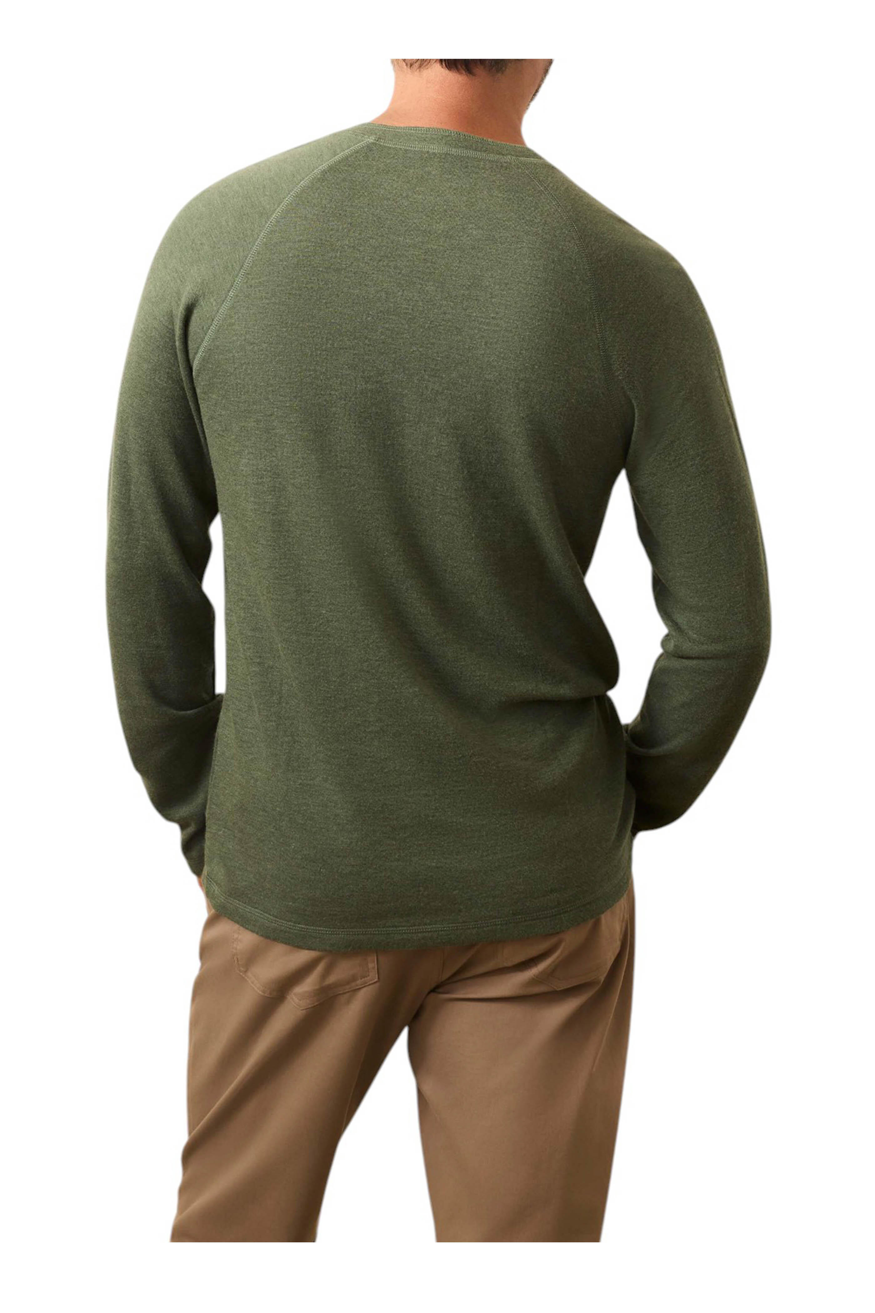 Faherty Brand - Cloud Deep Fern Heather Long Sleeve Henley