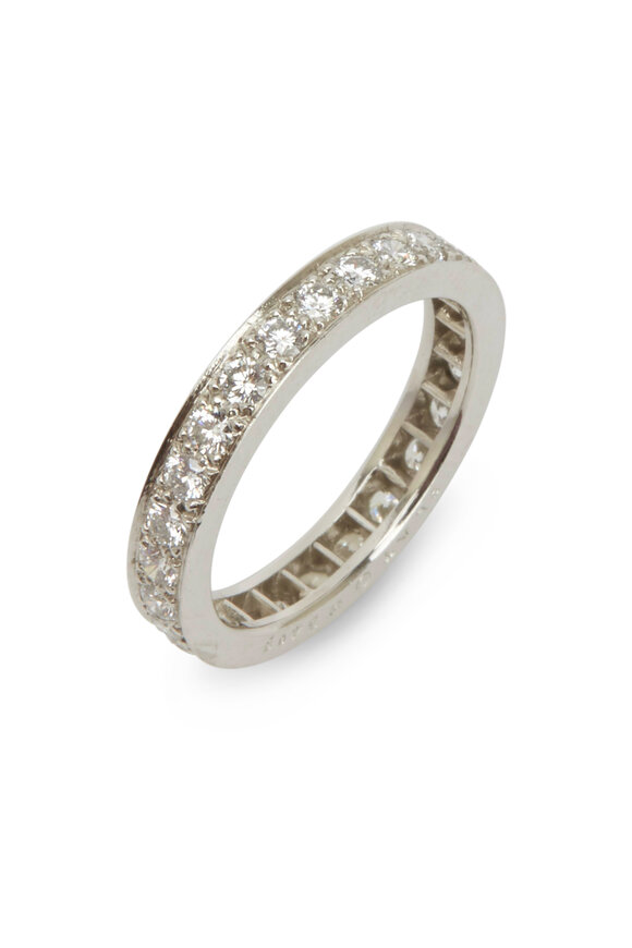Oscar Heyman - White Diamonds Guard Platinum Ring