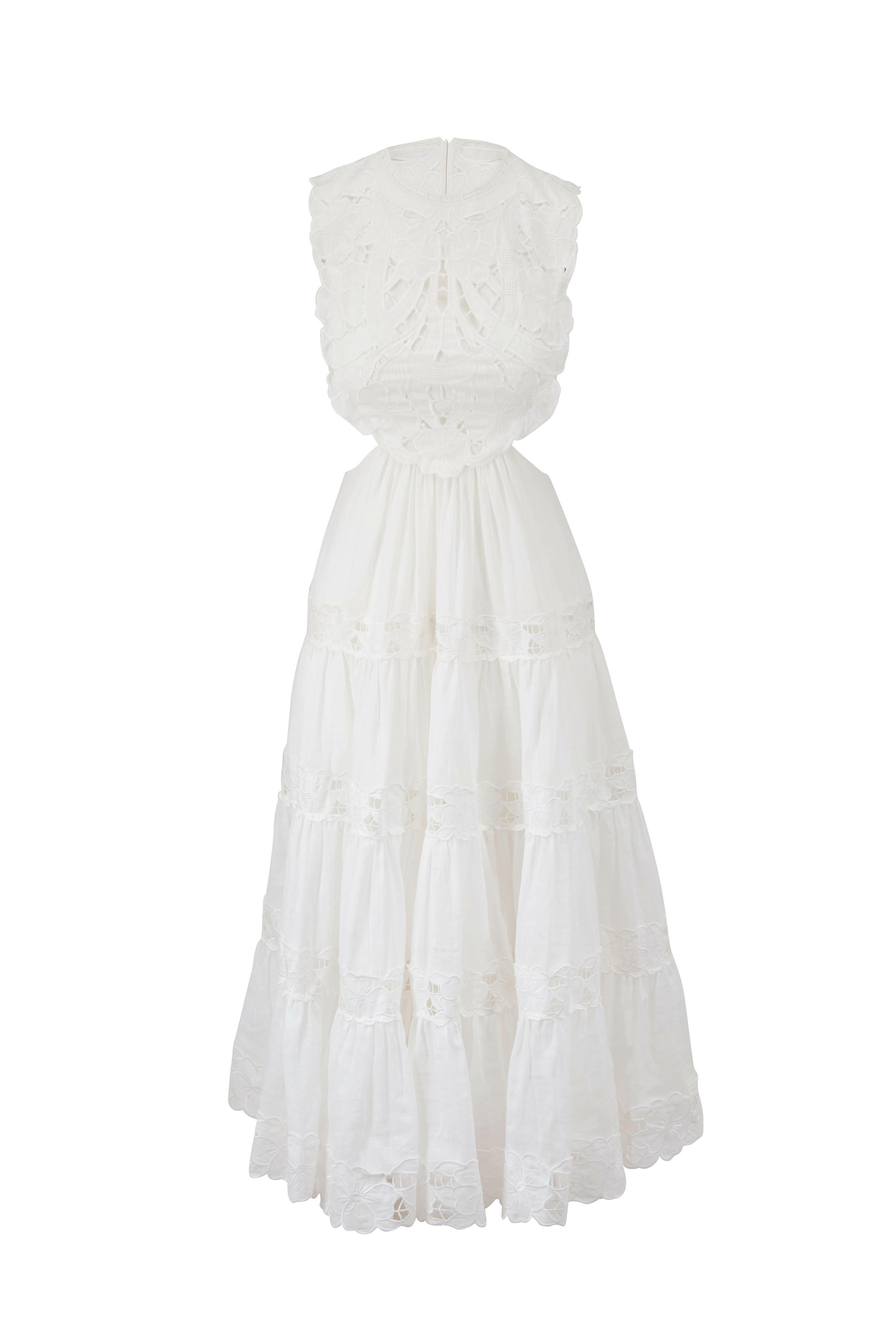 Zimmermann - Cassia White Yoke Dress