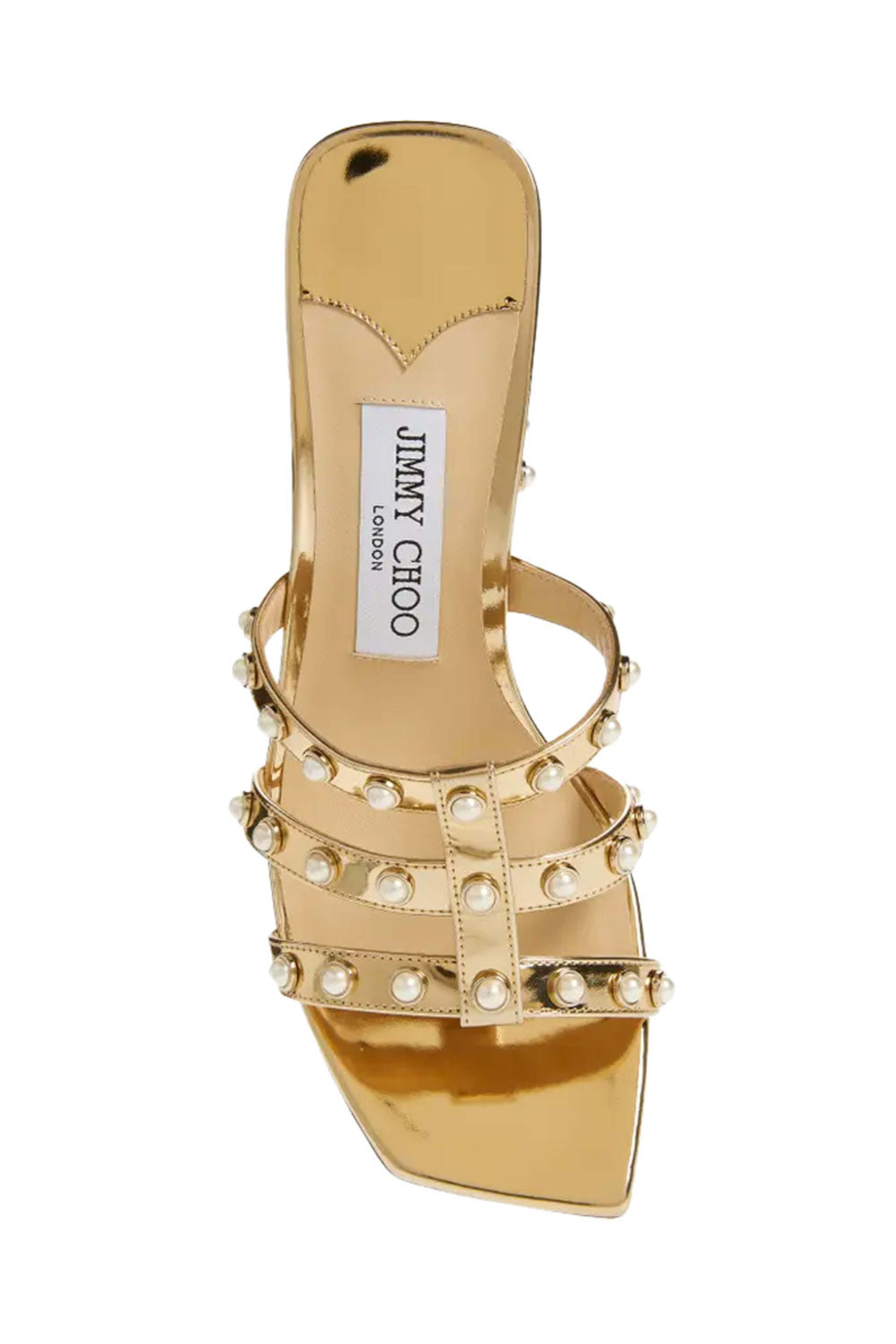 Jimmy Choo - Hazal Sandal in Gold | Mitchell Stores