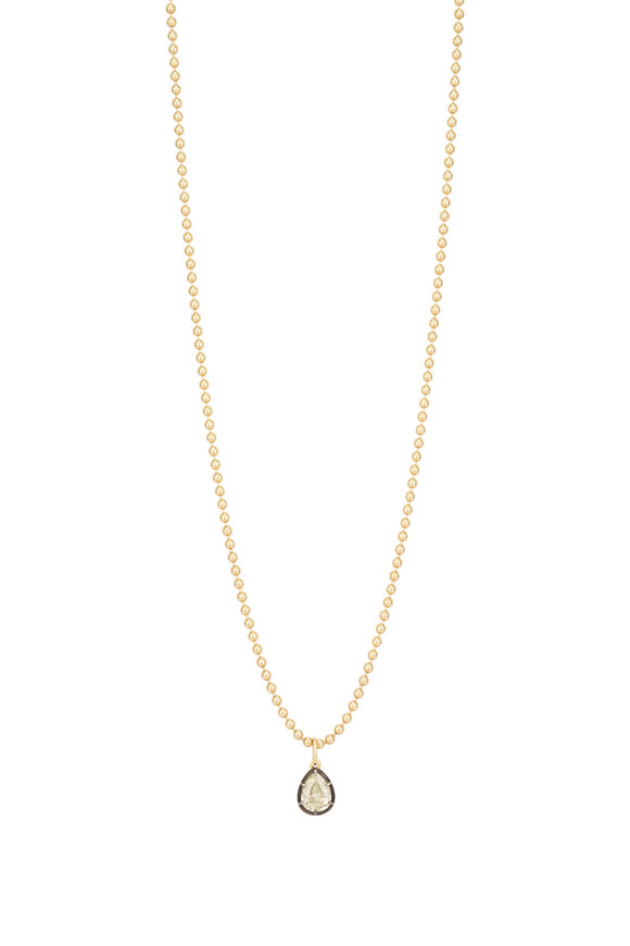 Sutra 18k Yellow Gold Diamond Necklace - view 1