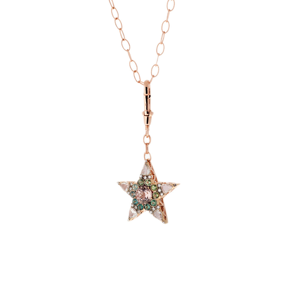 Selim Mouzannar - Diamond & Pink Tourmaline Star Bracelet