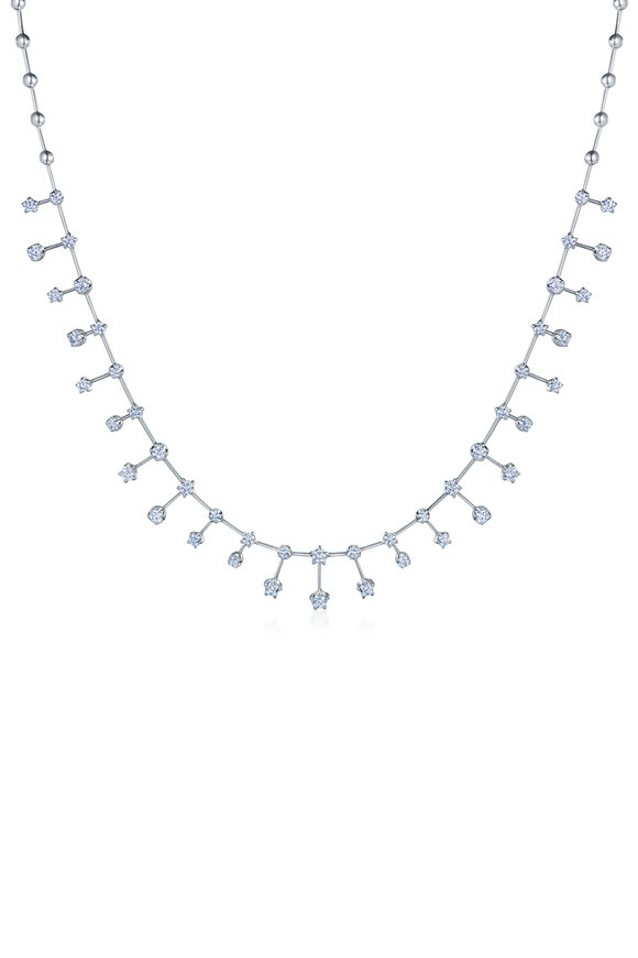 Kwiat 18k White Gold Diamond Starry Night Necklace - view 2
