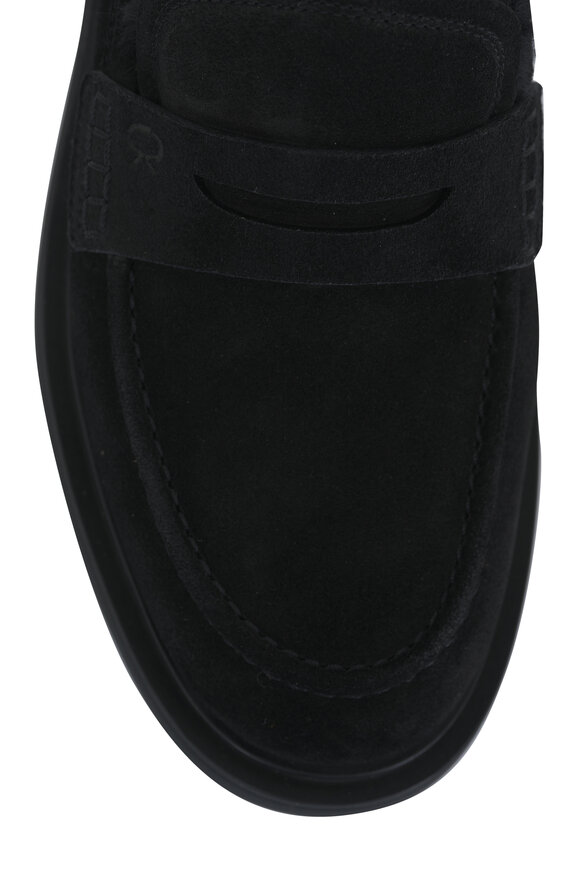 Gianvito Rossi - Harris Black Suede Loafer, 20mm