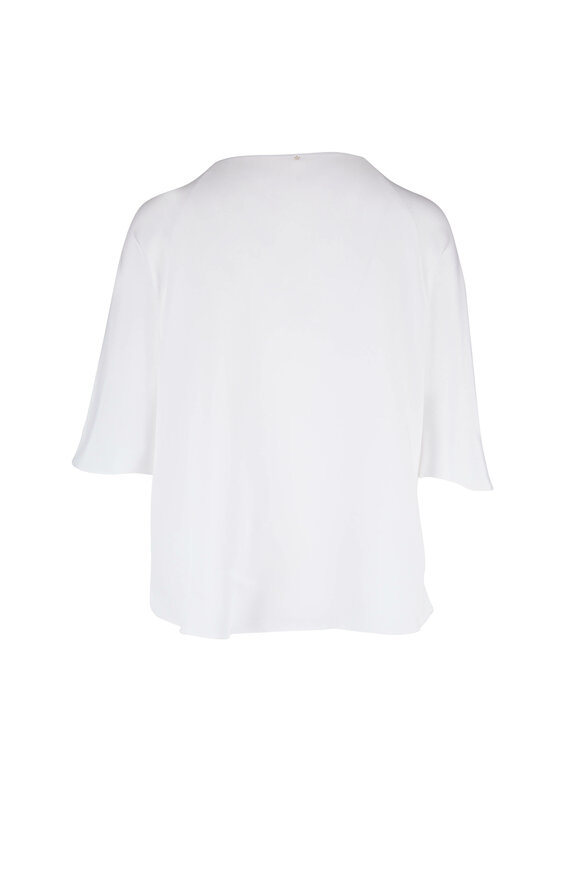 Peter Cohen - Bright White Silk T-Shirt