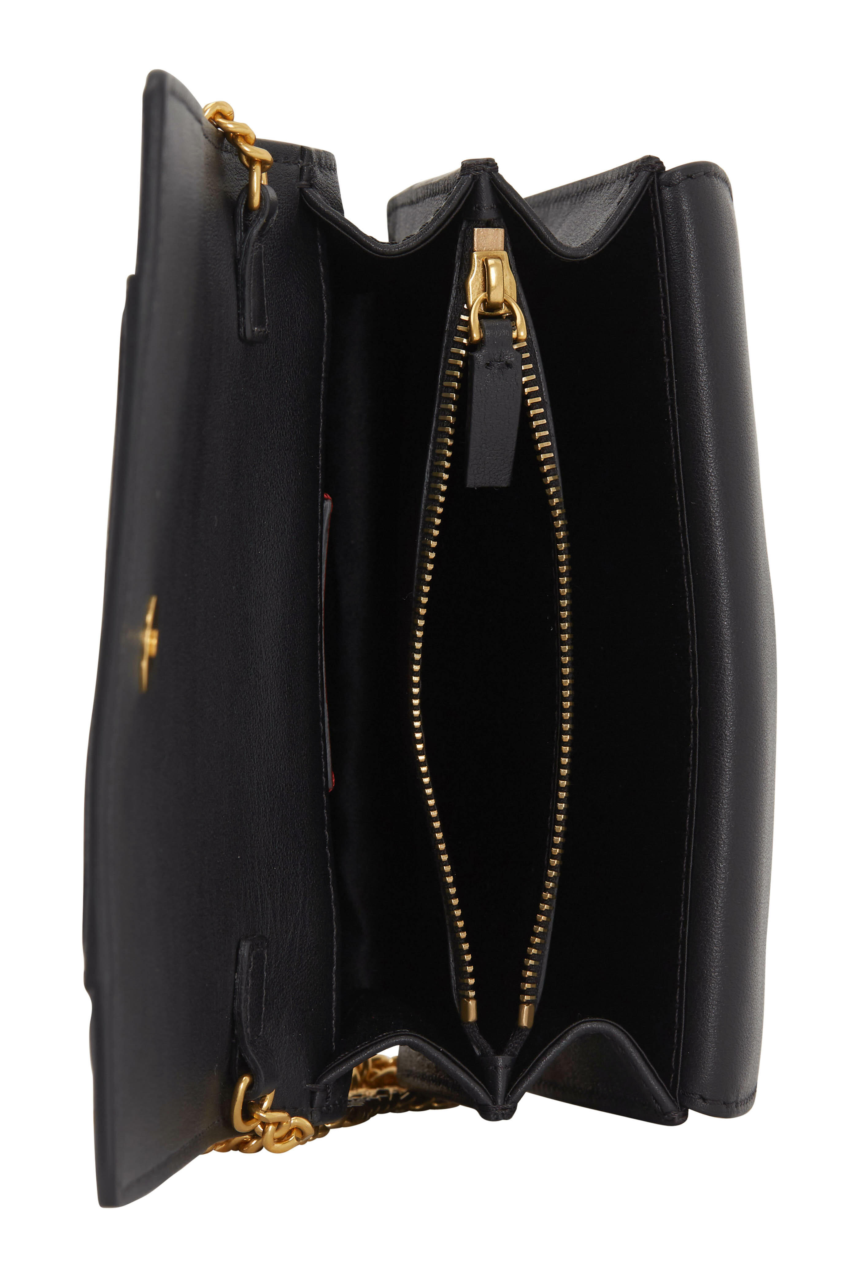 Valentino Garavani - VLOGO Black Leather Mini Crossbody Bag