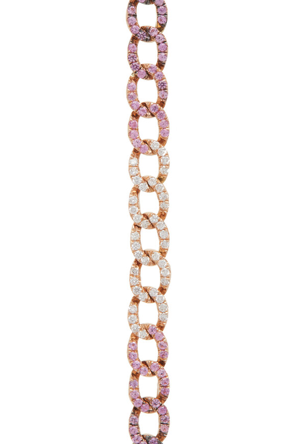 Cairo - Ruby, Pink Sapphire & Diamond Link Bracelet