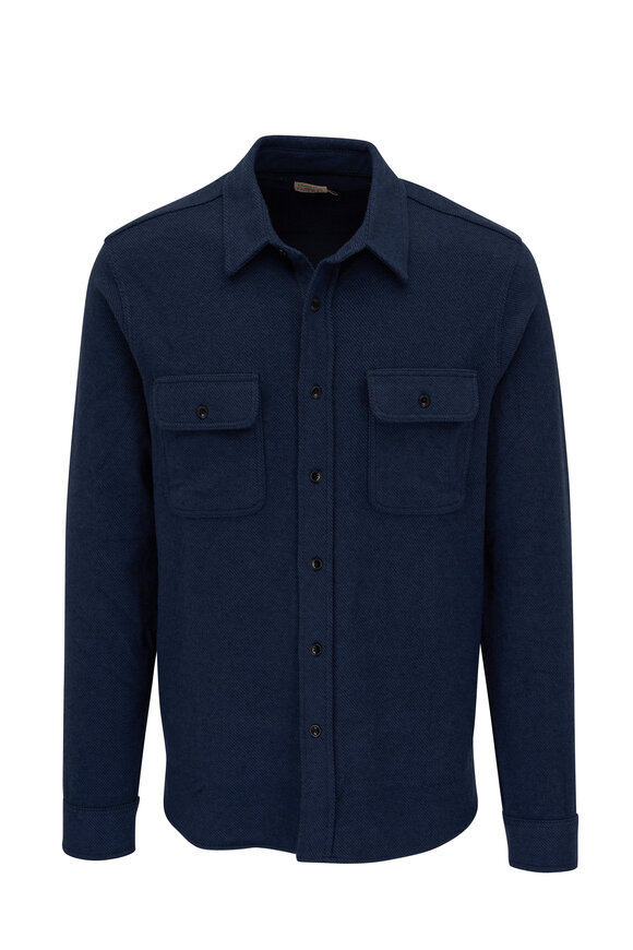 Faherty Brand Legend™ Navy Twill Sweater Shirt