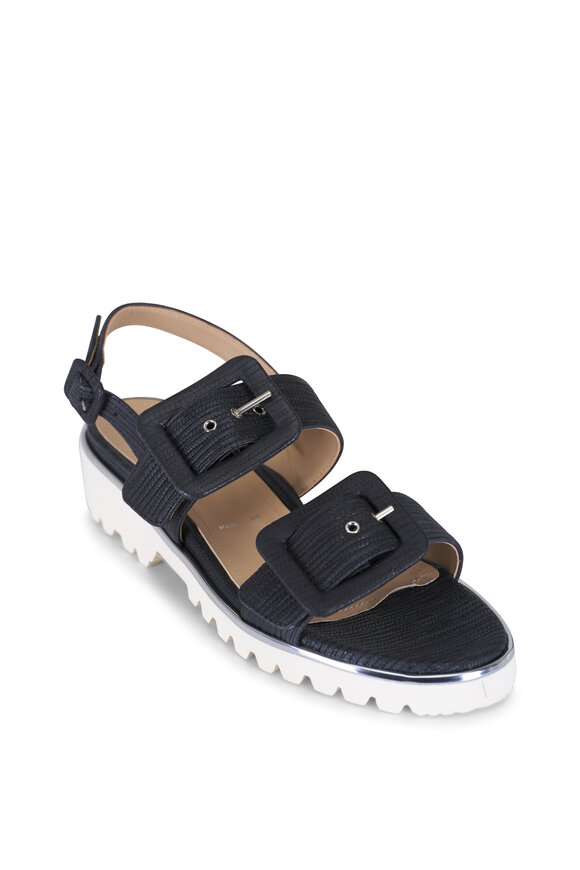 Ron White Callie Charcoal Gray Buckle Sport Sandal