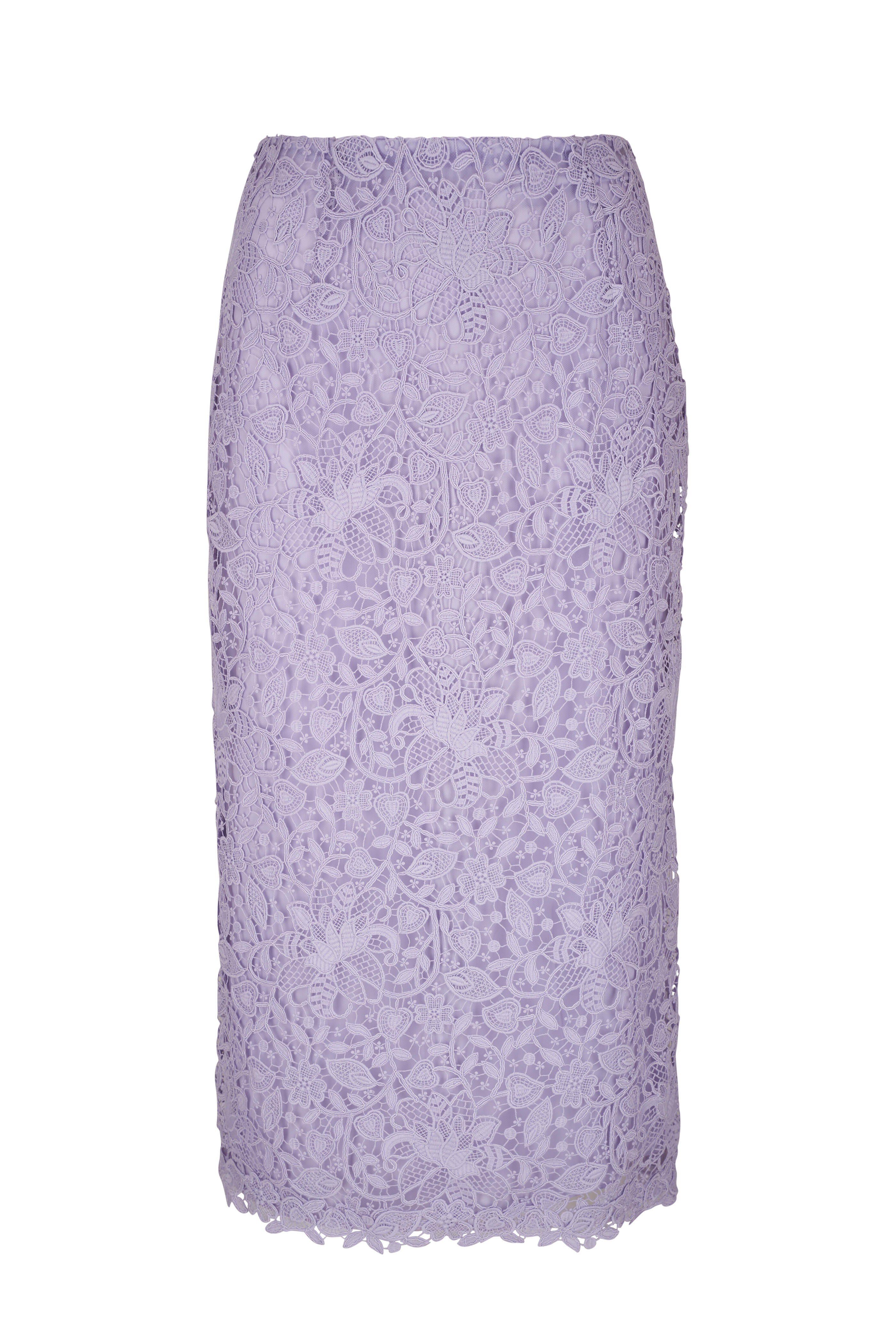 Carolina Herrera - Lilac Lace Midi Skirt | Mitchell Stores