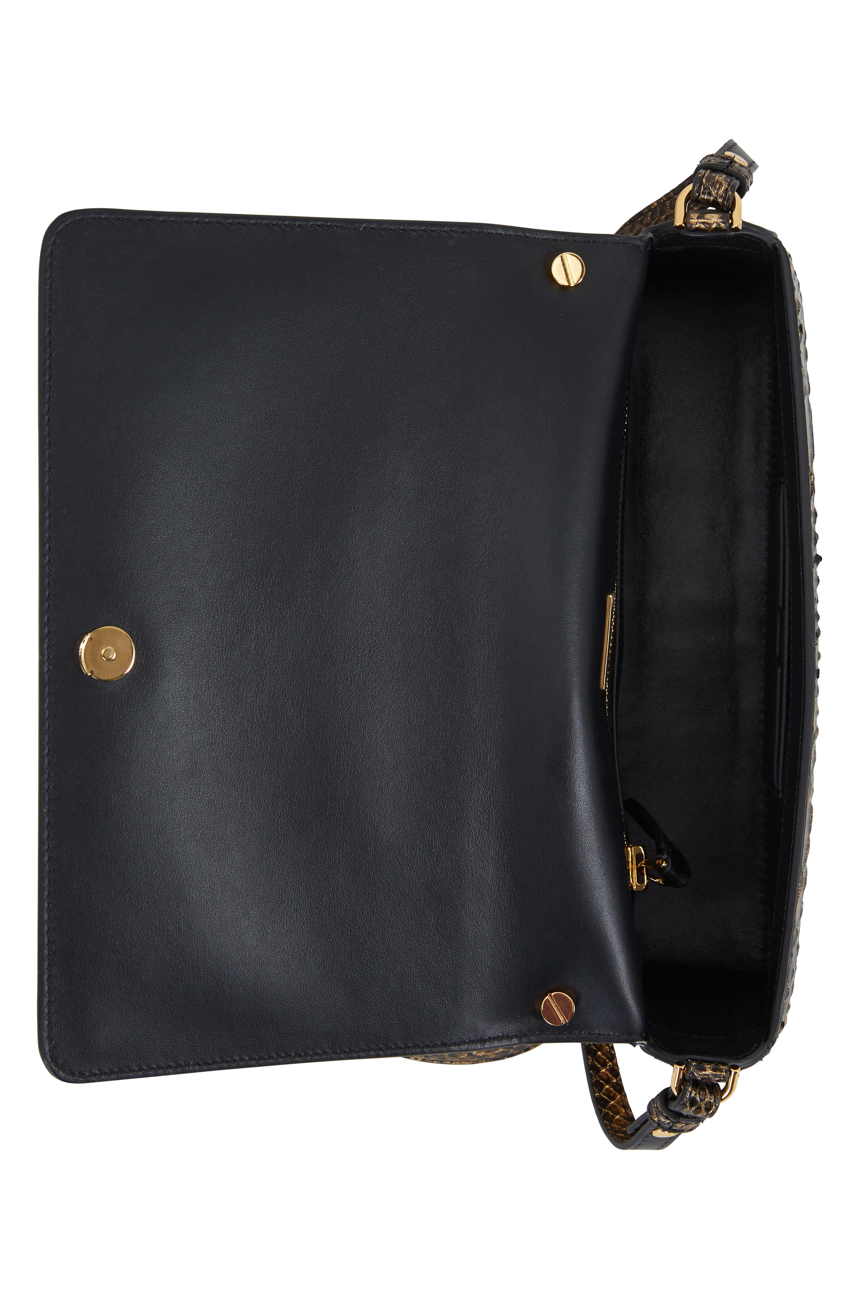 【関税&送料込】Tom Ford Laminated Pochette With Chain Shoul Tom Ford Laminated Pochette With Chain Shoulder Strap