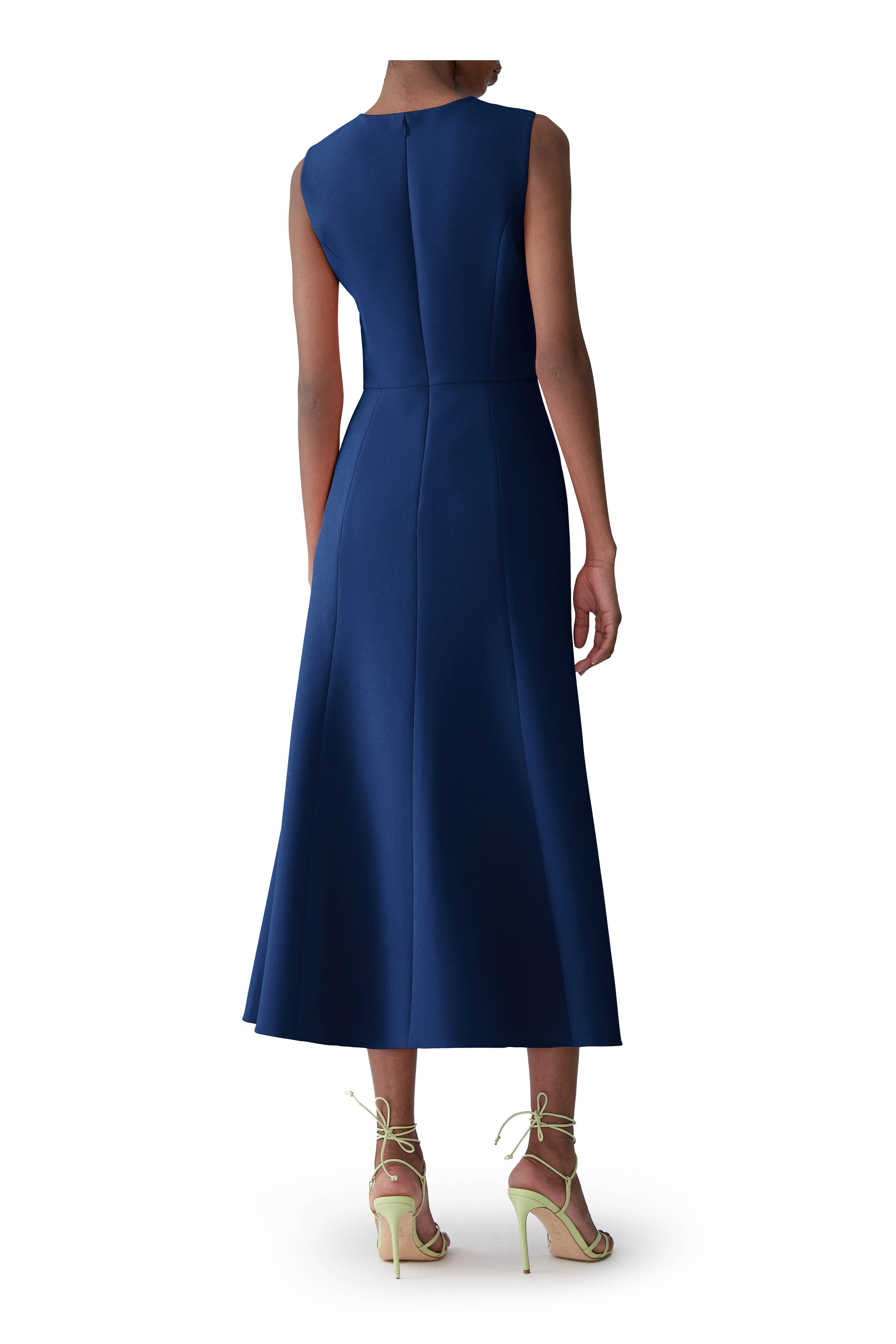 Carolina Herrera - Midnight Multi Embroidered Floral Midi Dress - view 3