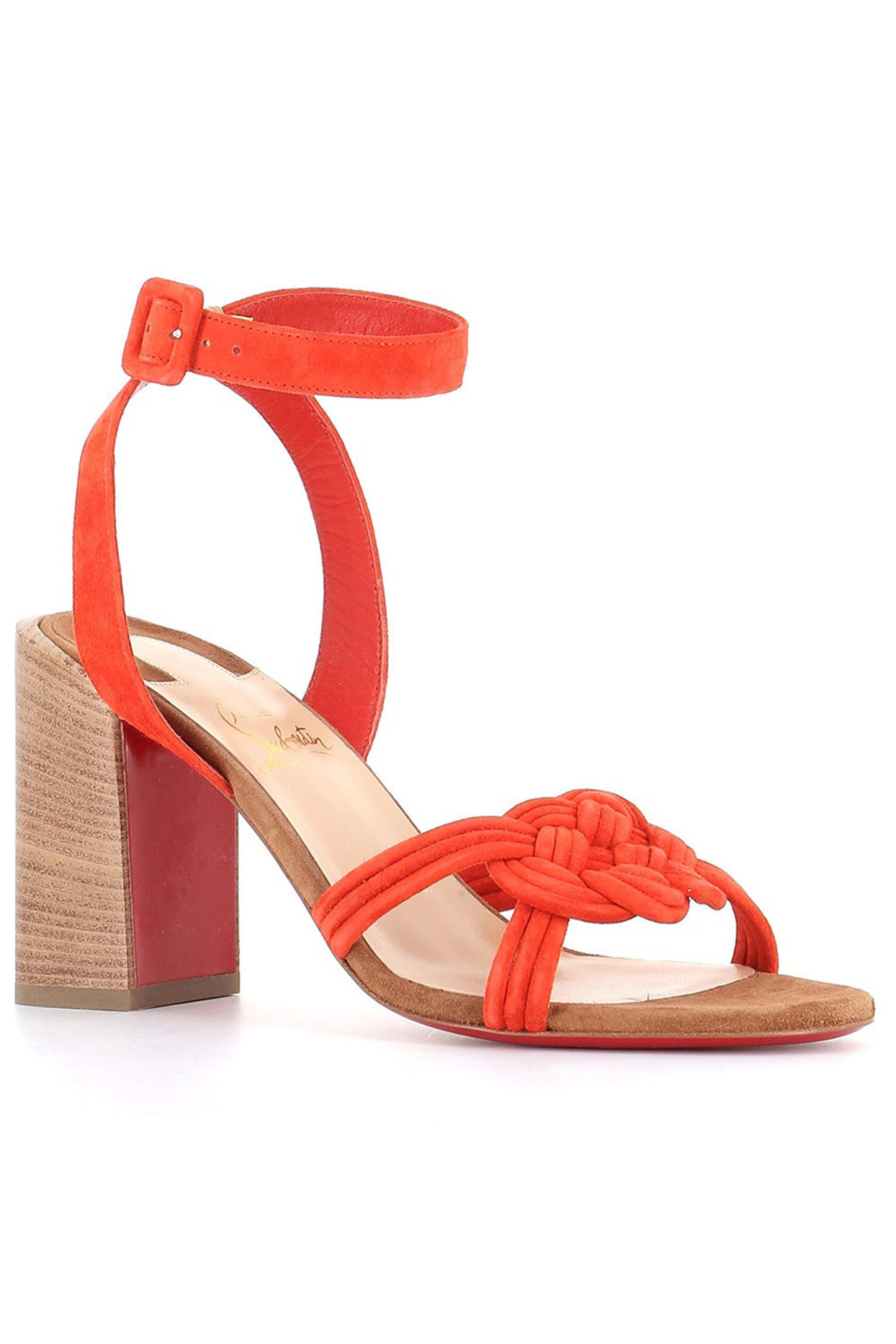 Christian Louboutin - Ella Suede Sandal in Coral