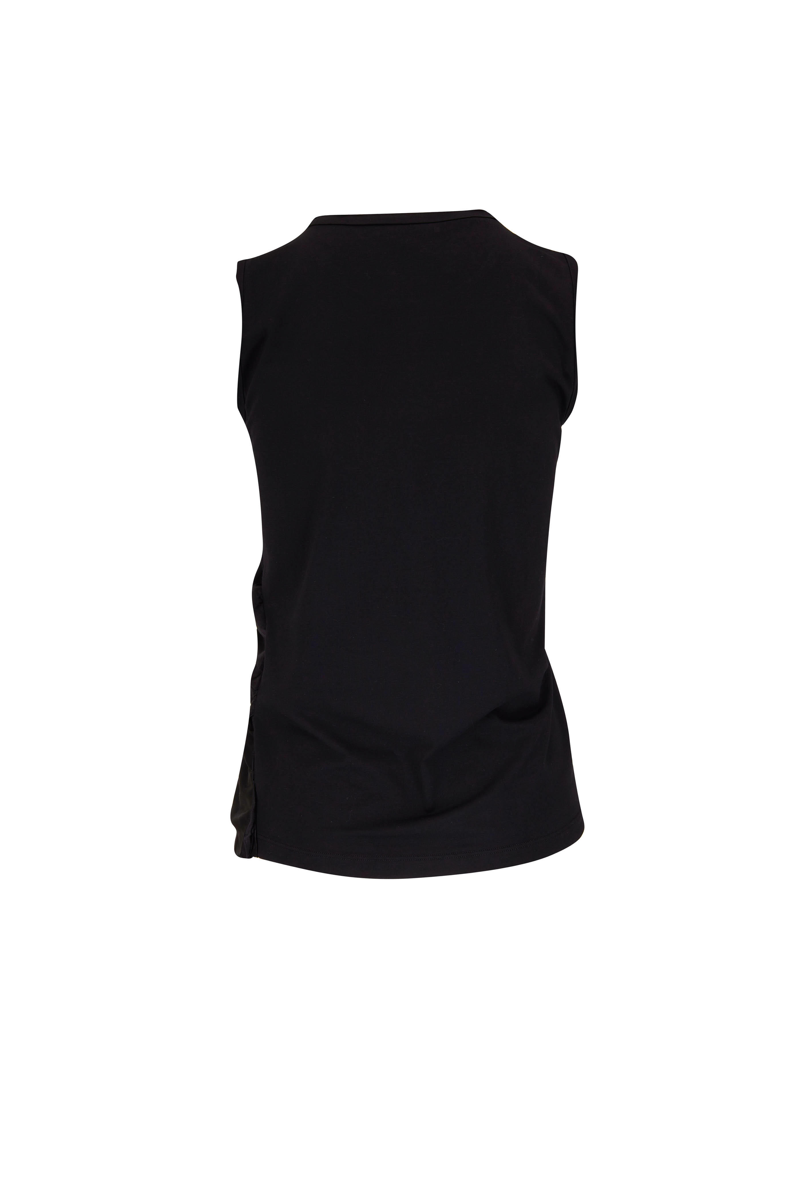 Dorothee Schumacher - Sleeveless Playful Volume Black Top