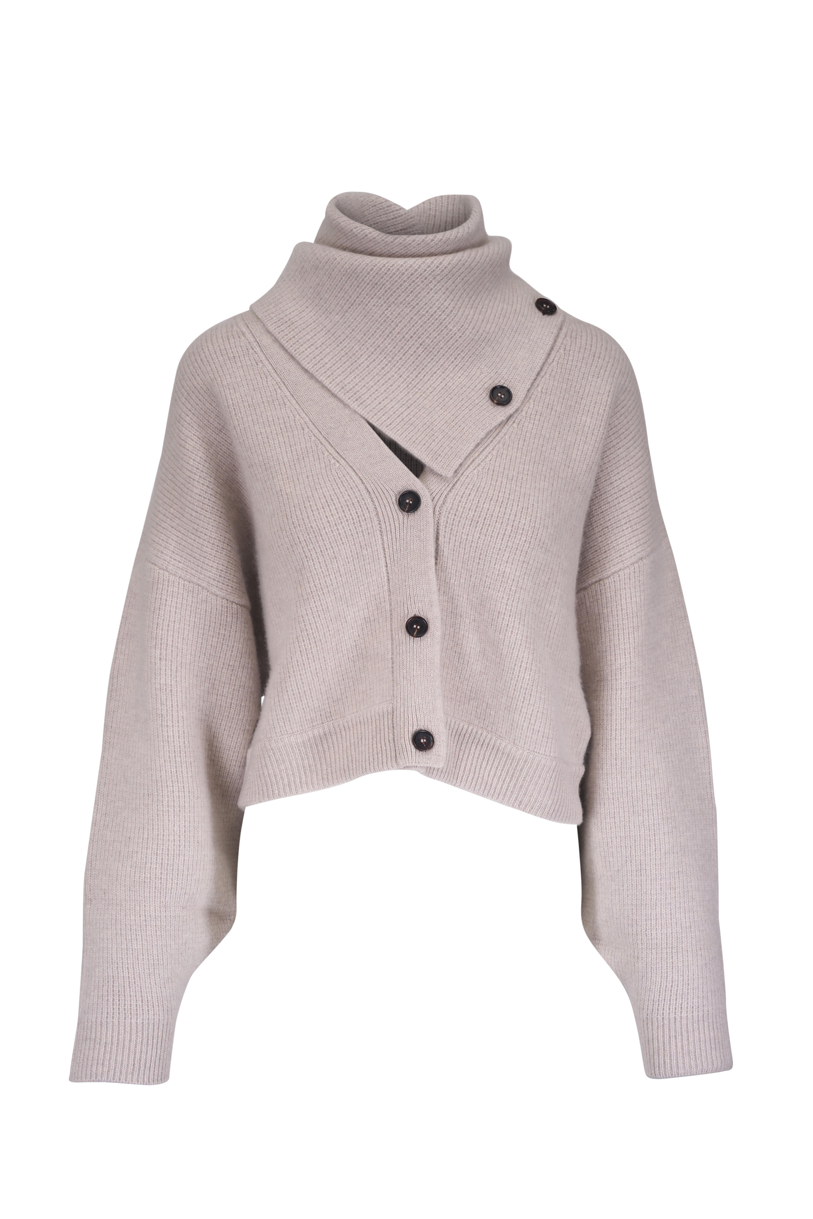 Le Kasha - Derios Light Beige Convertible Cardigan