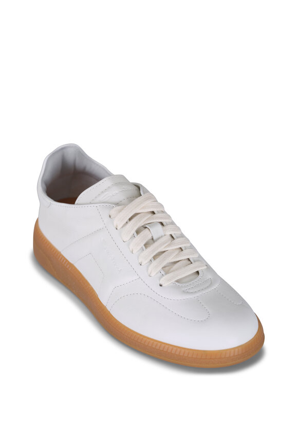 Santoni Oly White Leather Sneaker - view 1