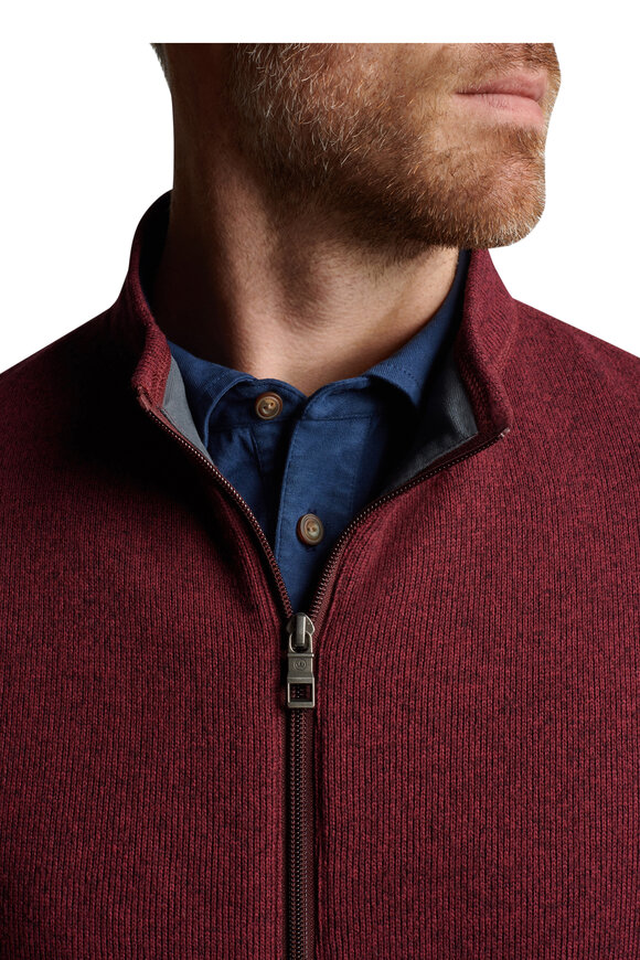 Peter Millar - Crown Claret Sweater Fleece Vest