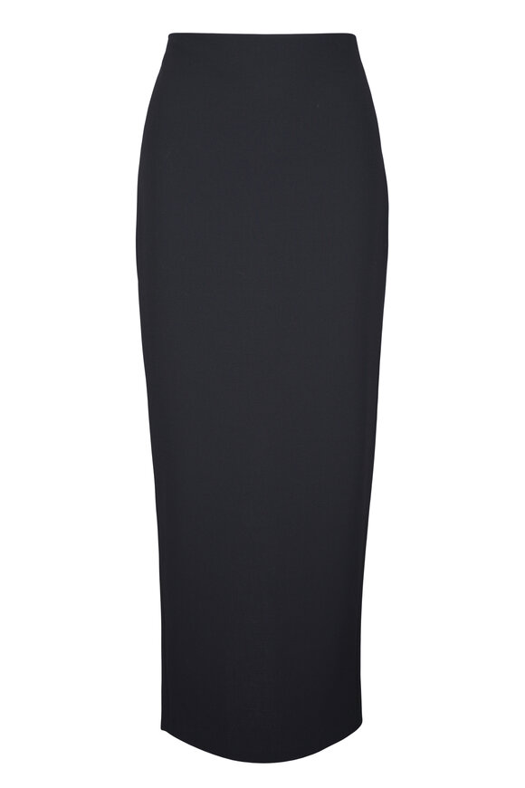 Peter Cohen Pen Black Double Faced Wool Skirt - view 1